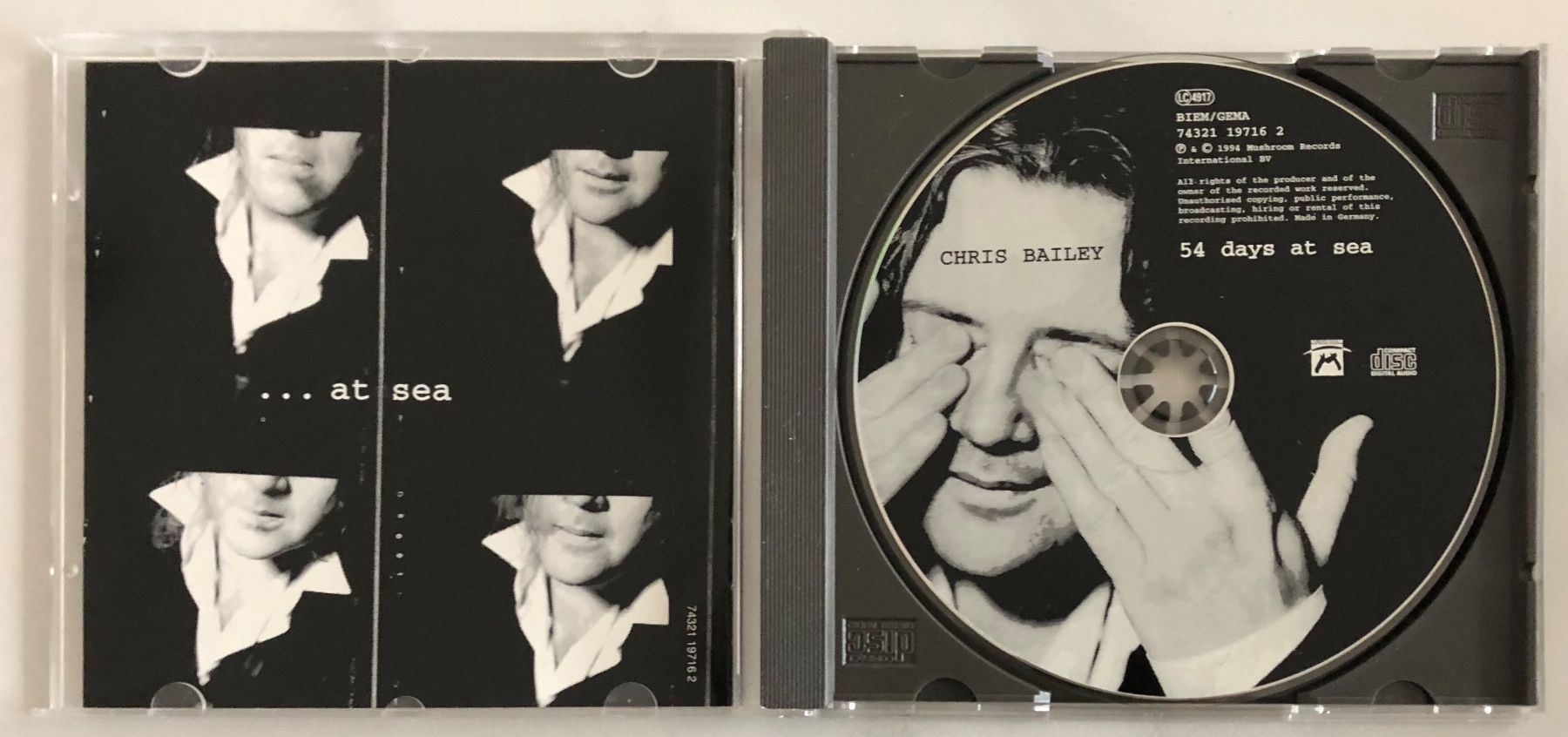 CD: CHRIS BAILEY - 54 DAYS AT SEA – Usato da Poliez-Pittet venduto da Newtown-Records 2