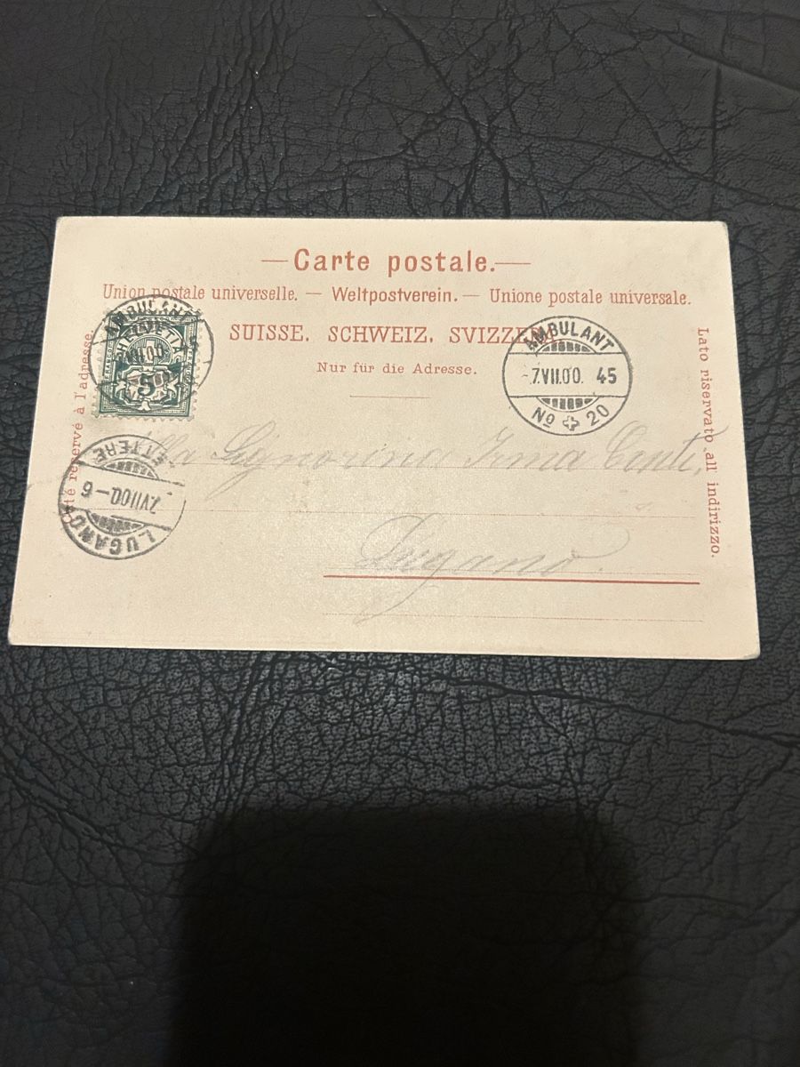 Cartoline postali: Ricordo di Bellinzona 1900 – Usato da Breganzona venduto da Milesbo 1