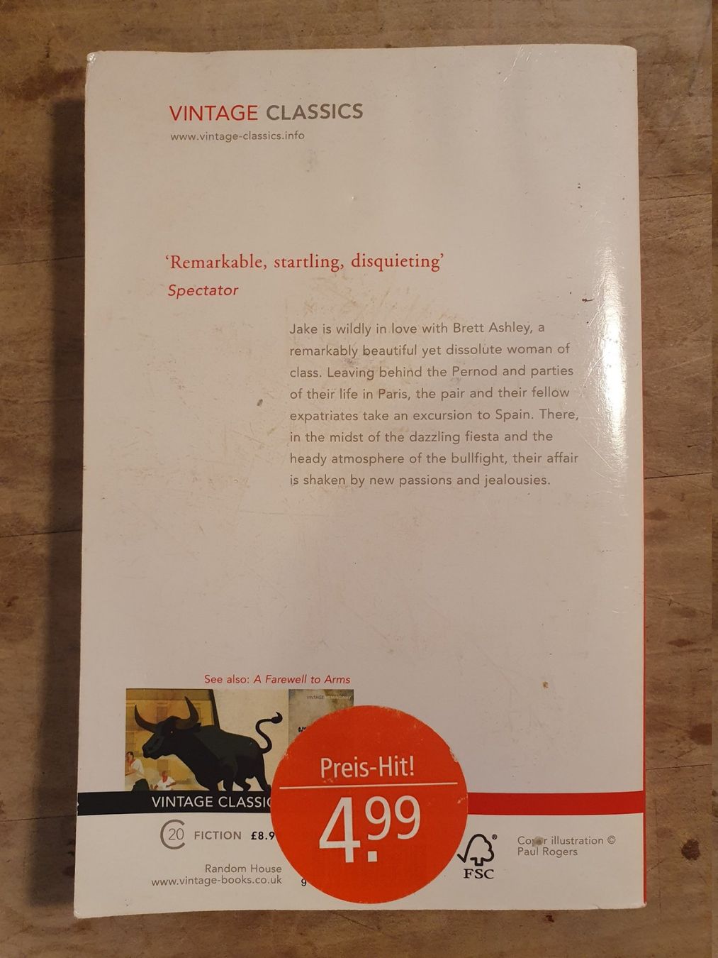 Libri: Fiesta: The Sun Also Rises Ernest Hemingway Vintage – Usato da Zürich venduto da loosebone 1