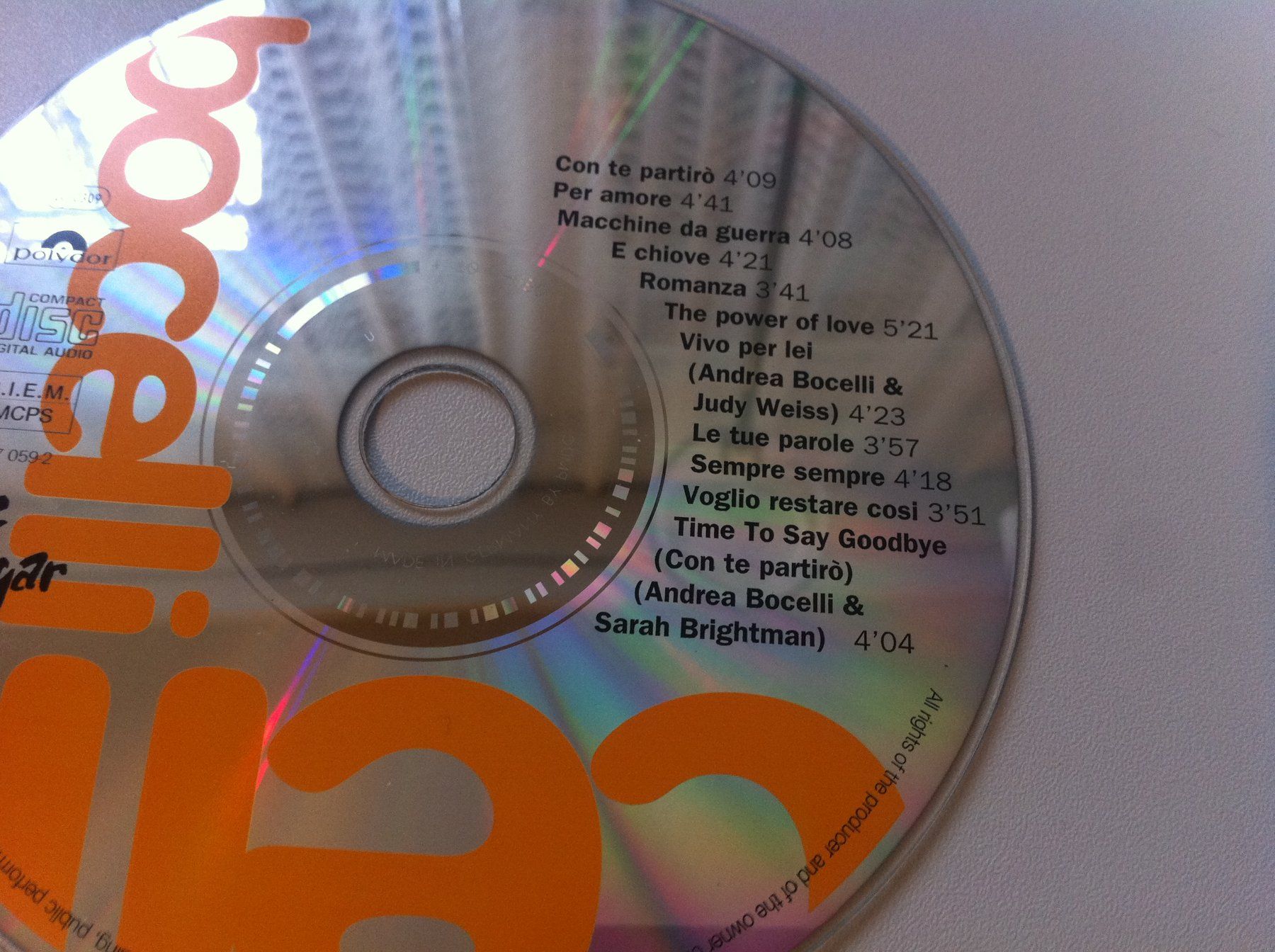 CD: 2 CD Andrea Bocelli – Usato da Brunnen venduto da Artemis53 1