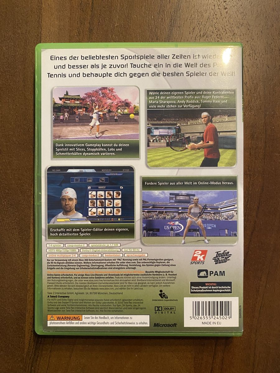 Microsoft Giochi: Topspin 2 für Xbox 360 – Usato da Thunstetten venduto da Virus_33 2