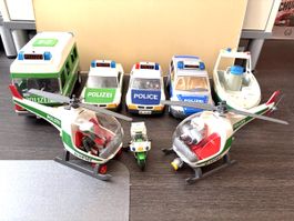 Playmobil Polizei Set mit Polizeistation Fahrzeugen Figuren