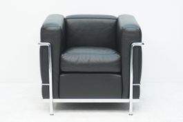 Cassina LC2 Sessel Le Corbusier Leder schwarz