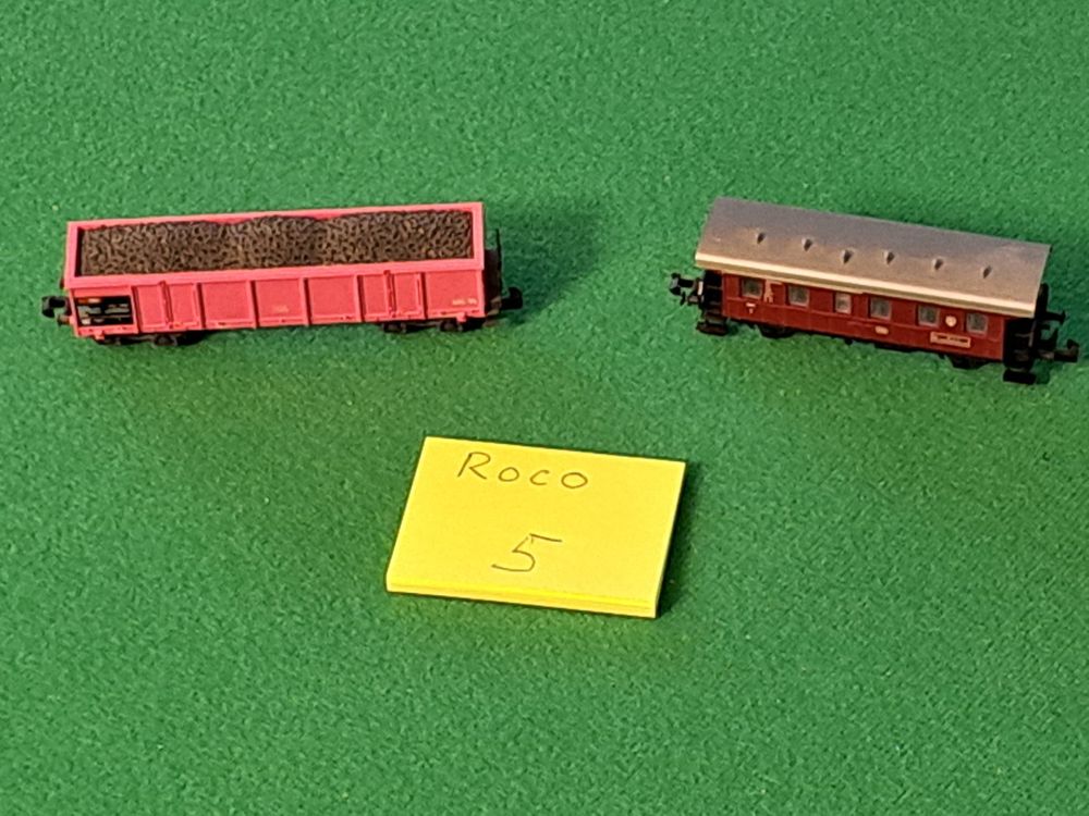 Verkaufe 2 Wagen Spur N, Roco, 1x PW + 1x GW (Gebraucht) in Spiez für ...