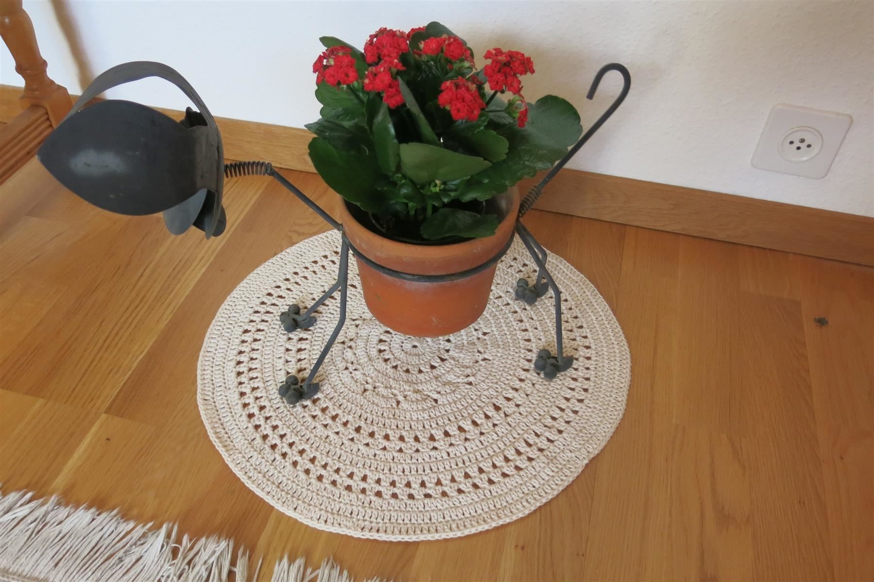 Sottobicchieri: Läufer,Teppich, Untersetzer, rund, ecru / ca 45cm – Nuovo (secondo la descrizione) da Schaffhausen venduto da Espressoo7
