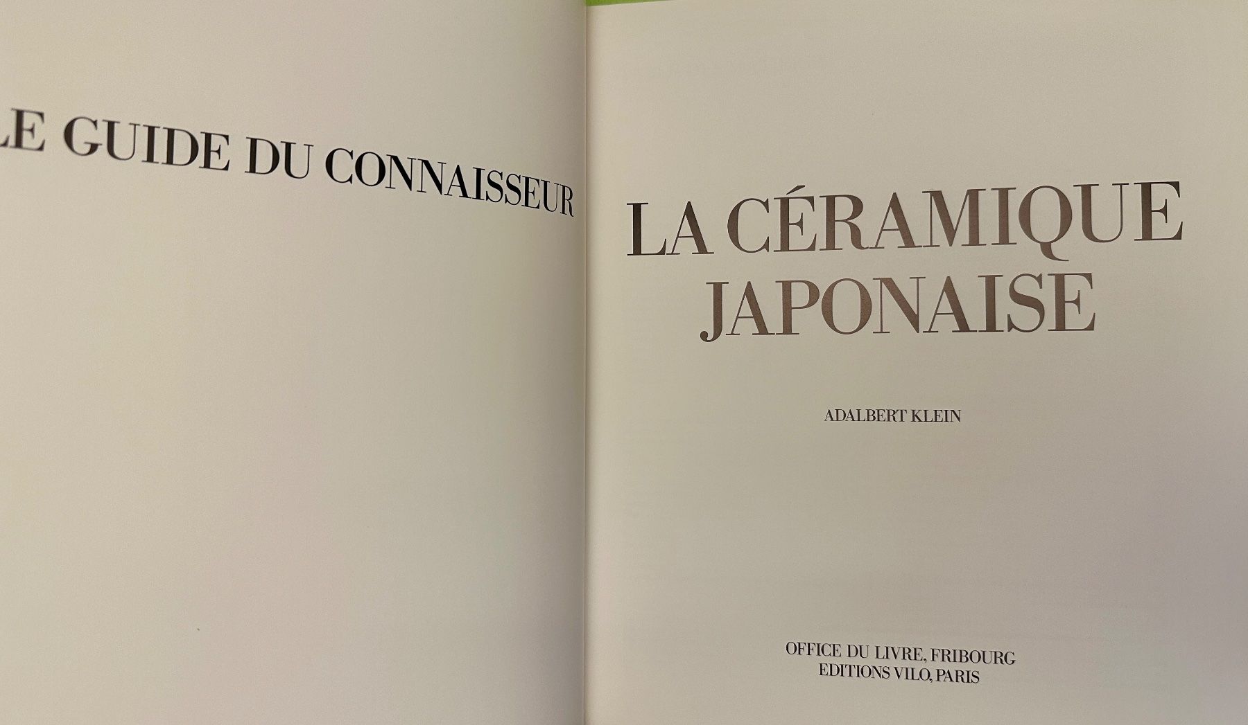 Libri: Adalbert Klein: La céramique japonaise. – Usato da Zürich venduto da allp 2