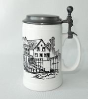 Klassischer « Villeroy & Boch » Keramik Bierkrug - 0.6L