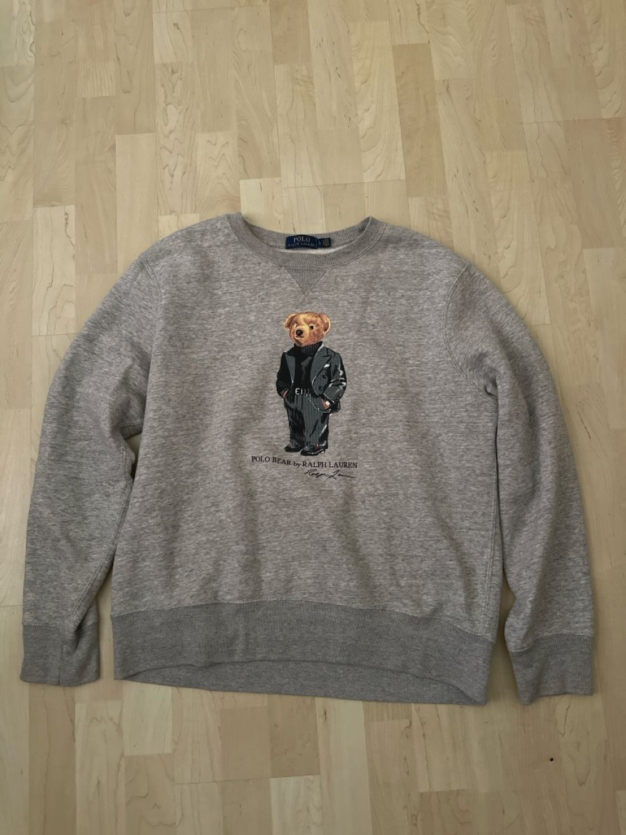 Ralph Lauren Pullover & Sweatshirts: Pullover Polo Ralph Lauren Bär Grösse L grau Baumwolle – Gebraucht aus Bassersdorf von Bryan-00