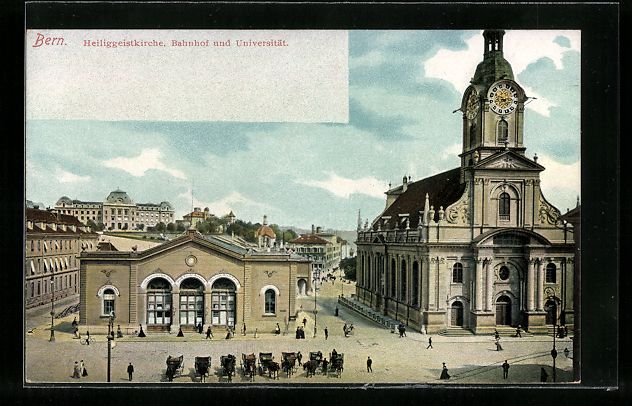 Cartes postales: Bern, Heiliggeistkirche, Bahnhof und Uni – D'occasion à Berlin par bartko-reher