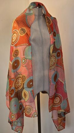 Sommerschal Pareo Foulard Boho 100% Viscose mit Glitzer