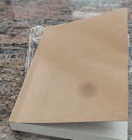 Notizbuch braun liniert Papier Umschlag akzeptabel