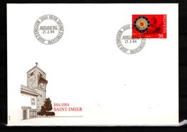 1984 -FDC / Werbemarke - 1100 Jahre St-Imier