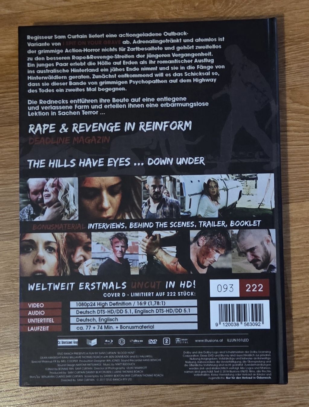 Tutti i DVDs: Blood Hunt - Blutrache - Mediabook  Uncut – Usato da Winterthur venduto da raymen74 1