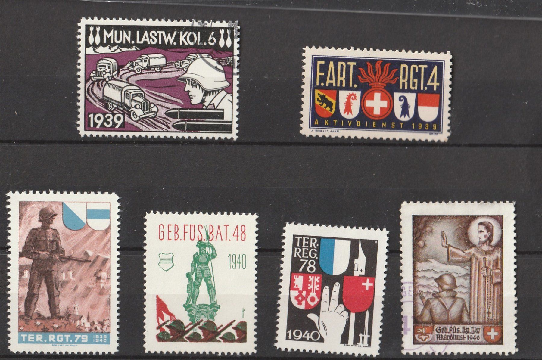 Tous les timbres: Suisse - 5 Soldats marques  anciens – D'occasion à Carouge GE par Crystal_Energy
