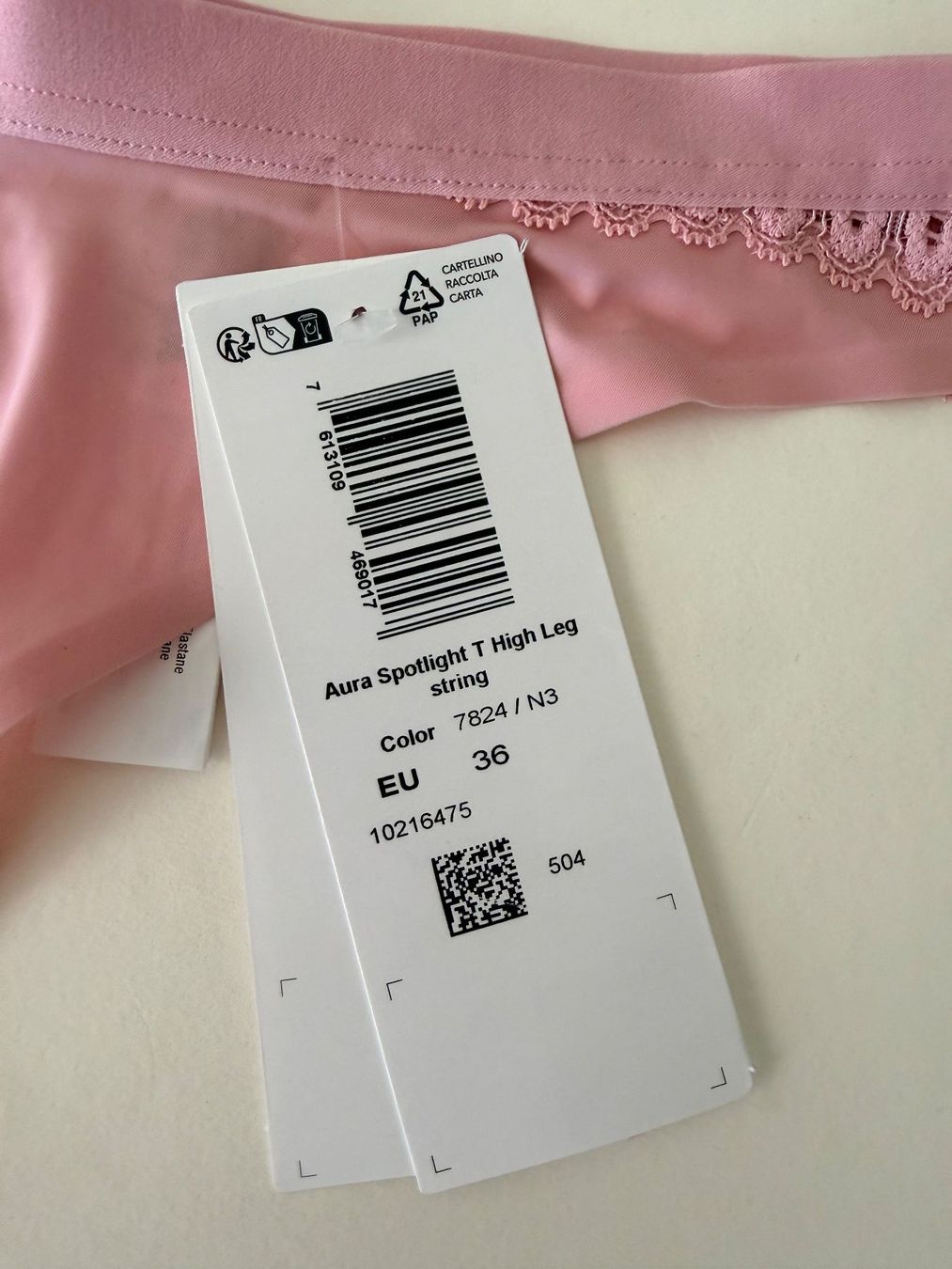 Triumph Altra biancheria intima: TRIUMPH, High Leg String AURA SPOTLIGHT, Grösse 36, Hellrosa – Nuovo e nell'imballaggio originale da Rudolfstetten venduto da gst_g7xl 1