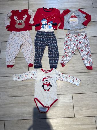 Weihnachts Pijama Set Unisex Gr 98 und eines 92/98