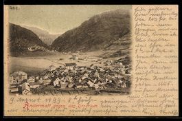 Andermatt, Ortsansicht gegen das Urnerlo
