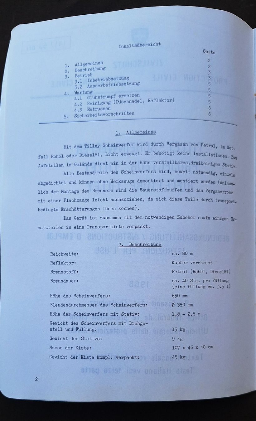 Fari: Tilley Petrolvergaser Scheinwerfer – Usato da Schaffhausen venduto da Hottschili 7