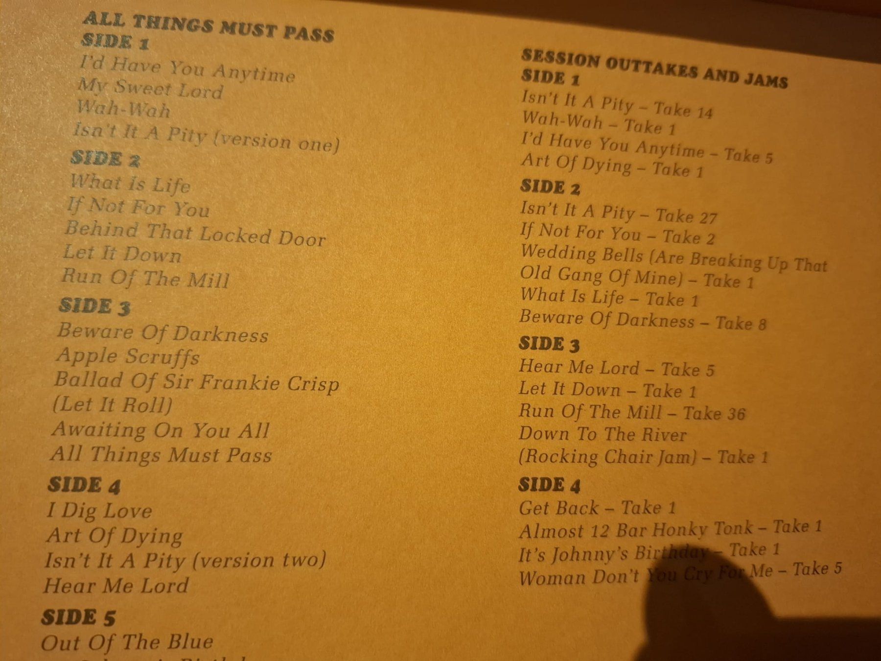 Dischi in vinile: George Harrison - All Things Must Pass Box – Usato da Kandersteg venduto da digginblackpearlz 3