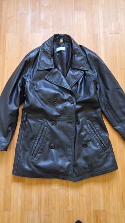 Lederjacke long/S