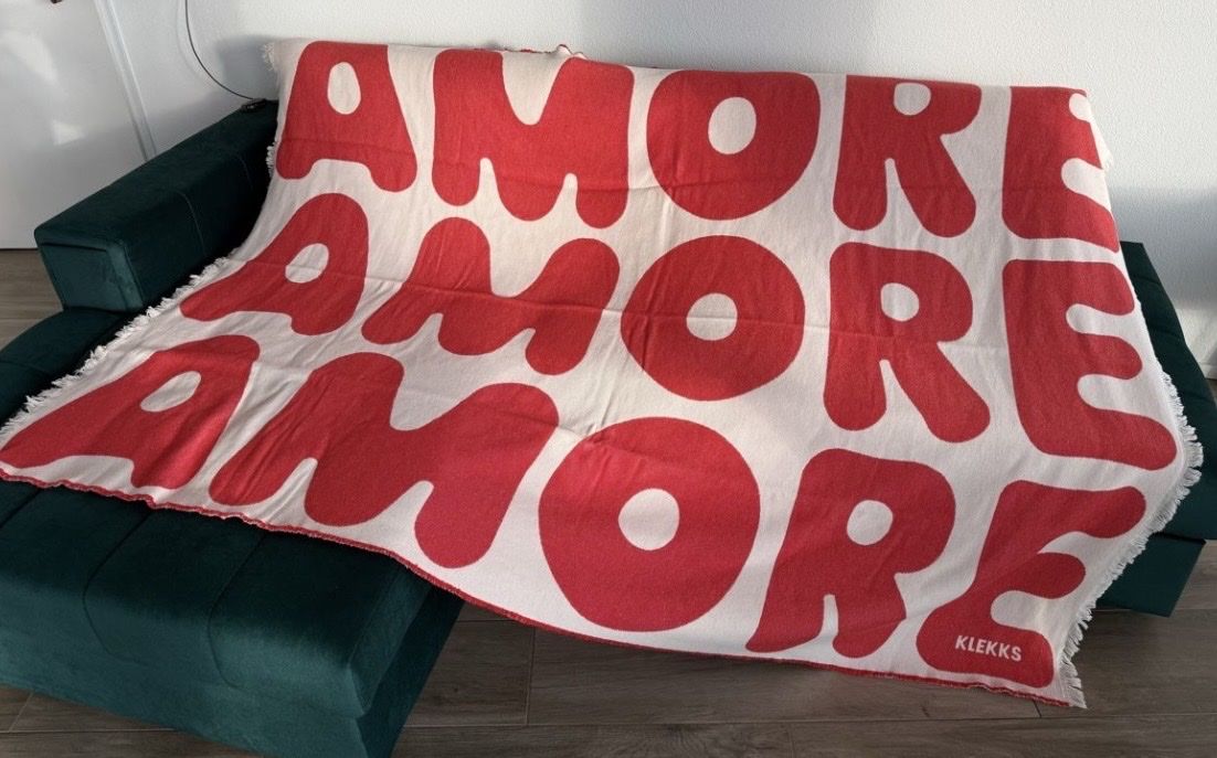 Coperte: KLEKKS couverture amore 140x200cm Coton – Usato da Lausanne venduto da Vracorama