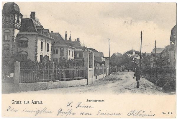 Cartoline postali: Aarau Jurastrasse – Usato da Olten venduto da clotaldi