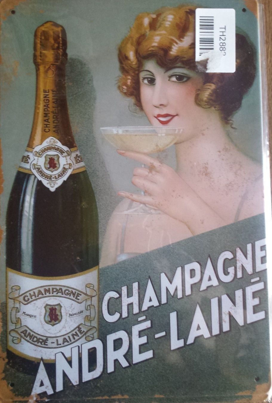 Insegne: NEU/OVP: Champgne Champagner Blechschild – Nuovo e nell'imballaggio originale da Matten b. Interl venduto da alleswasgutist