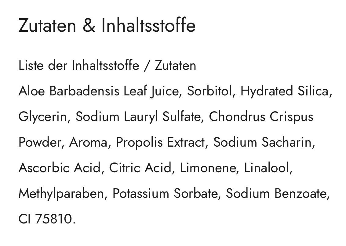 Zahnpflege: Zahnpasta Aloe Vera – Neu (gemäss Beschreibung) aus Hünenberg von Smile77.. 4