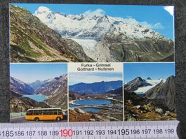 FURKA GRIMSEL GOTTHARD NUFENEN URI AK POSTAUTO