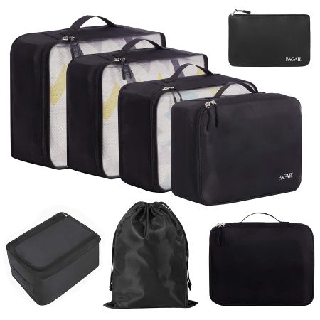 Packwürfel Packtaschen Kofferorganizer Reise Set 8 teilig