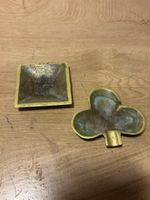 Antiker Messing Aschenbecher mit Stempel