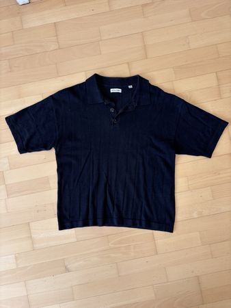 Jack&Jones Black Short Sleeve Polo Shirt, Size M