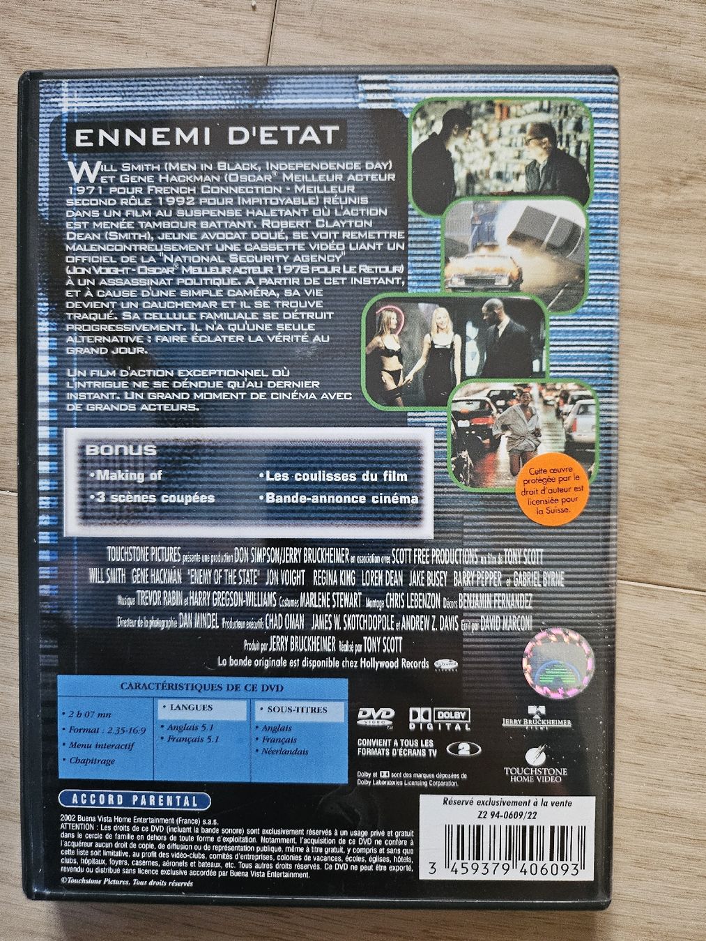 Tutti i DVDs: DVD Ennemi d'Etat - Will Smith Gene Hackman – Usato da La Joux FR venduto da car_ck96 2