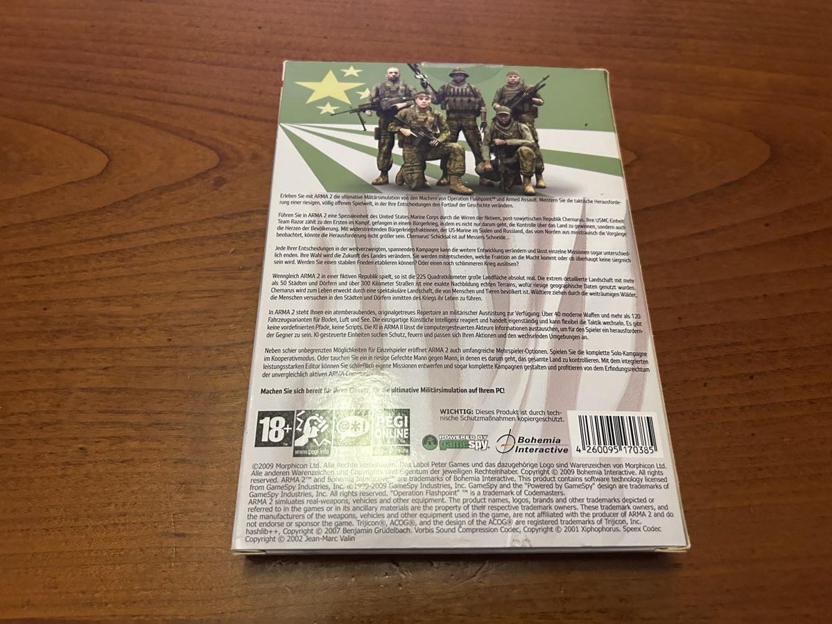 Microsoft Jeux: ARMA 2 PC Spiel mit Handbuch guter Zustand – D'occasion à Obergösgen par mad_56fp 1