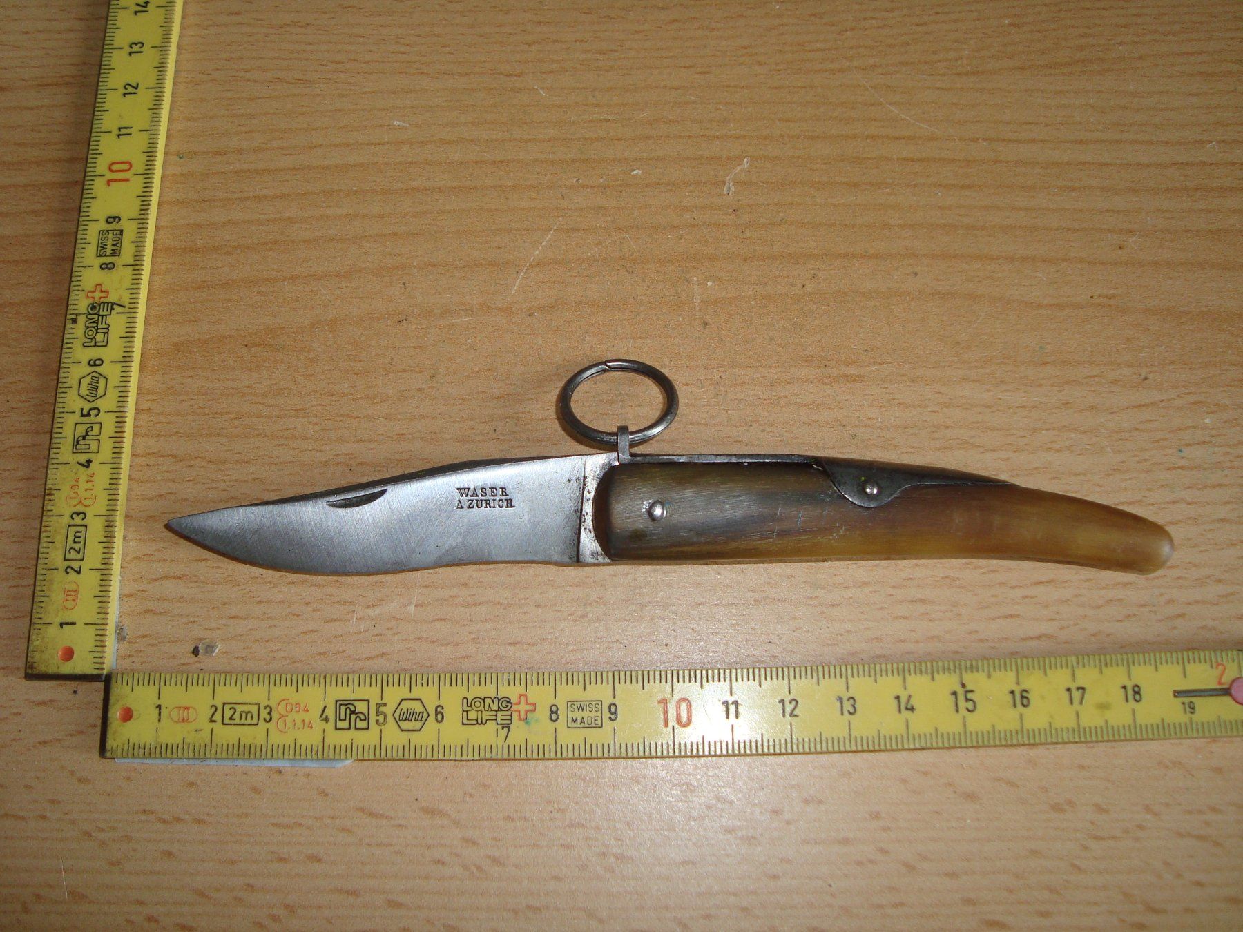 Coltelli tascabile: Antikes Klappmesser Waser Zürich – Usato da Vordemwald venduto da tinumesser