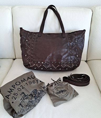 Campomaggi Ledertasche Persefone 42x28x15 mit Staubbeutel