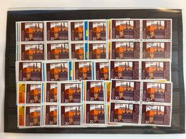 1977 Nr. 591-593 im 4er Block mit ET 15 x den ganzen Satz