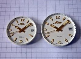 2x MIDO Zifferblätter- Zifferblatt Uhr