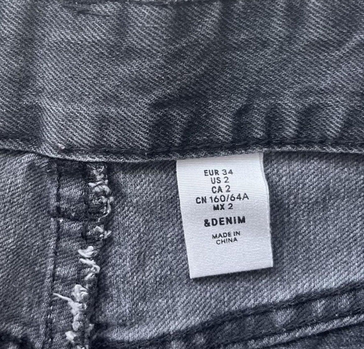 H&M Gonne: Schwarz/Grauer Jeansrock Gr. 34 H&M – Nuovo (secondo la descrizione) da Vaduz venduto da besties 2