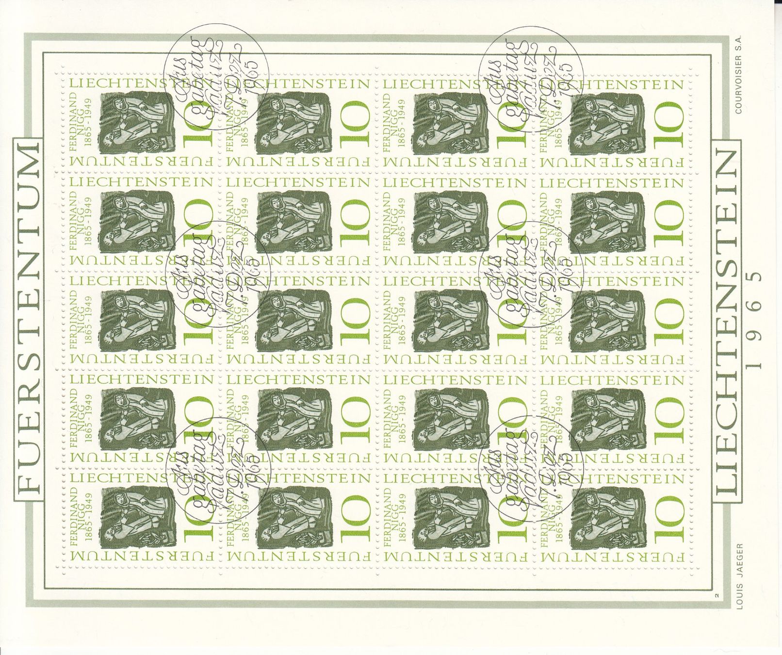 Tutti i francobolli: LBK 390 - 392 Zierbogen mit ET – Usato da Bürglen TG venduto da StampGraf 1