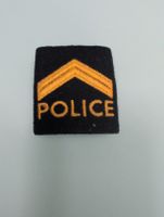 Patch Police 2 chevrons orange - brodé - neuf état parfait
