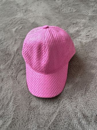 Kappe rosa Korbgeflecht neuwertig von Zara
