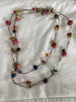 Collier perles artisanal multicolore 