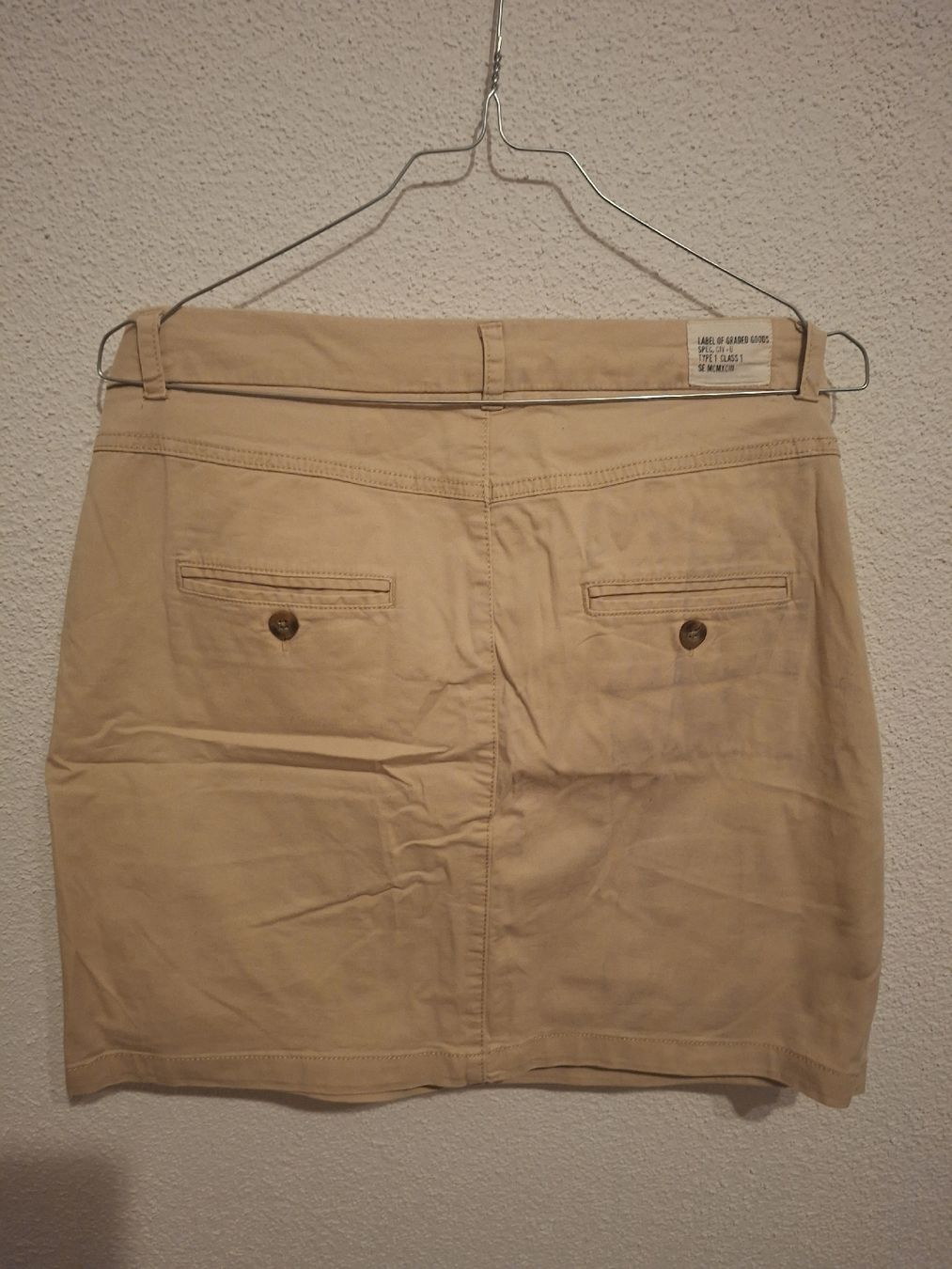 Gonne: H&M L.O.G.G. Minirock Gr. 38 Beige – Usato da Lengwil venduto da Gastman45 1