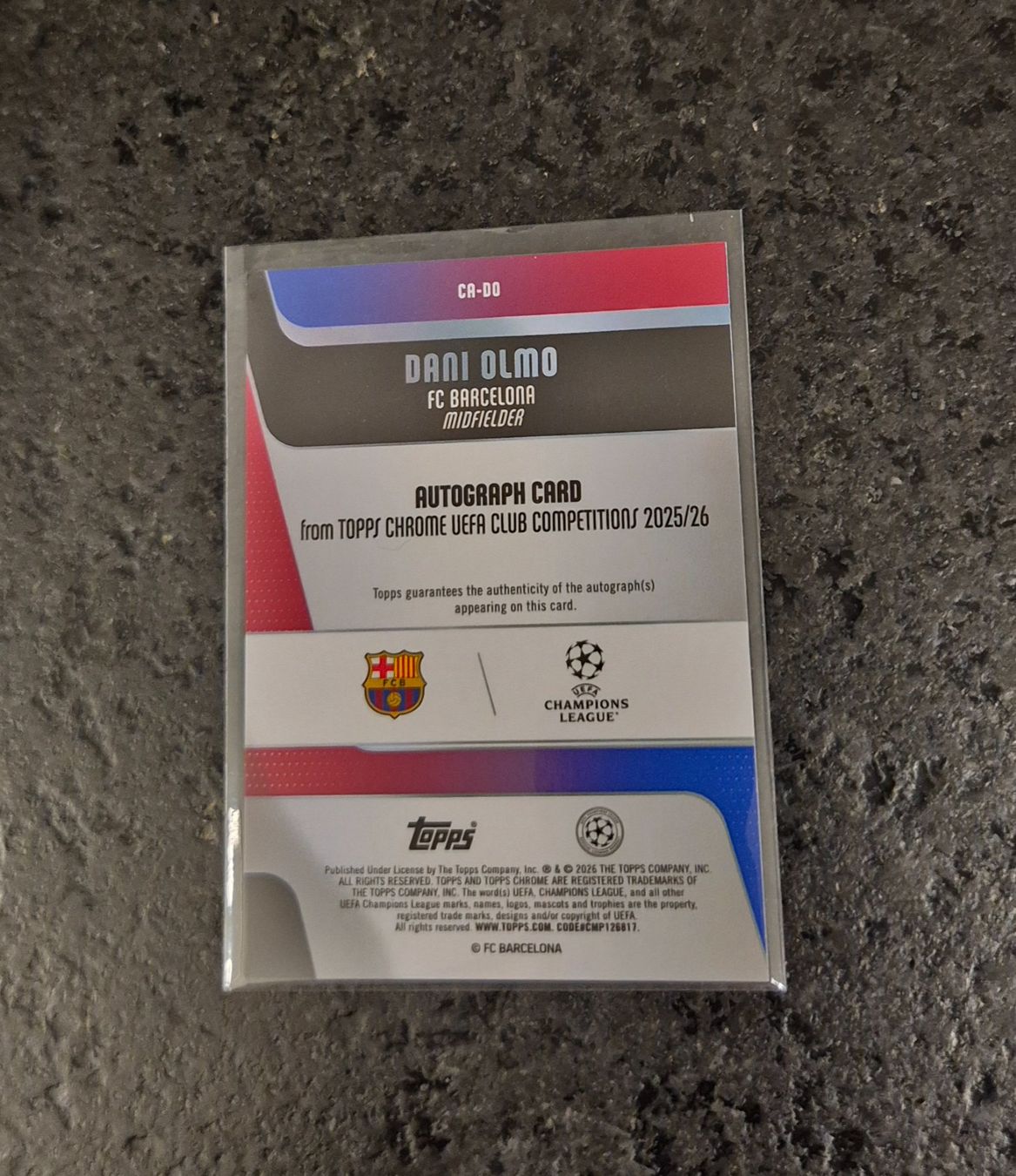 Topps Carte collezionabili: Dani Olmo Autogramm - Barcelona - Topps – Nuovo (secondo la descrizione) da Burg AG venduto da Danoe 1