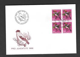 Pro Juventute Viererblock 1968