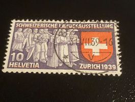 Landesausstellung Nr.219 1939 Abart Rand oben unterbrochen