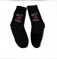 Deadpool Wanted Socken für Marvel Fans, Grösse 39-42