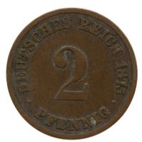 Deutschland Kaiserreich 2 Pfennig 1875 C
