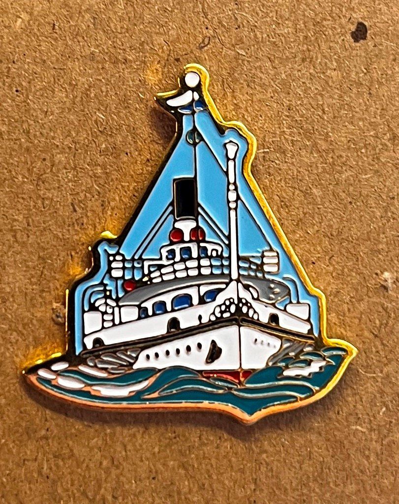 Swiss Placchette & Badge: Pin, Vierwaldstättersee Schiff – Usato da Obernau venduto da Wgnom